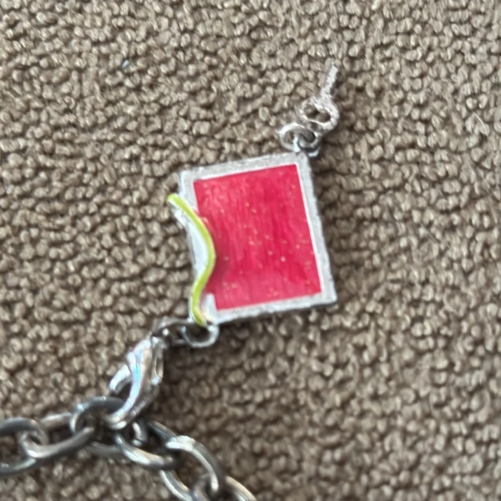 Claire’s Charm Bracelet Silver Tone Gymnastics, Daughter, Ballet, Turtle (TD)